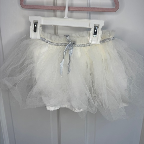 Carter's Other - Carter’s 2T Girls White & Silver Tulle Skirt